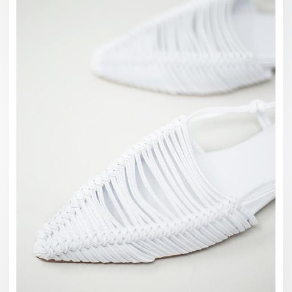 Jeffrey Campbell White Leather Myron Pointed toe flats - Picture 2 of 10